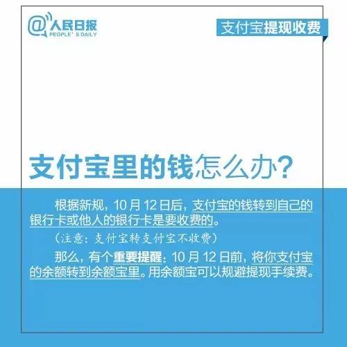 重要提醒！明天起，支付宝提现收费！快把余额转走…