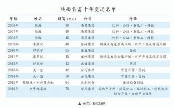 2012年定边gdp_十年来陕西首富晋升的逻辑：主要靠“运气”？