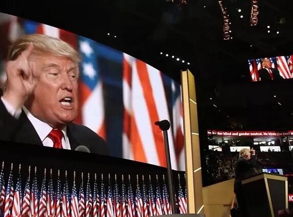 2016年7月21日,特朗普在共和党大会上。Kelly Jordan, USA TODAY