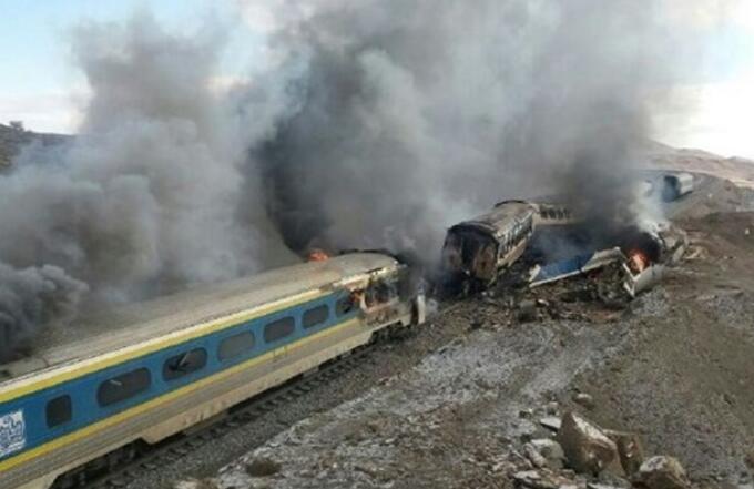 伊朗火车追撞事故死亡人数上升 已致36死95伤