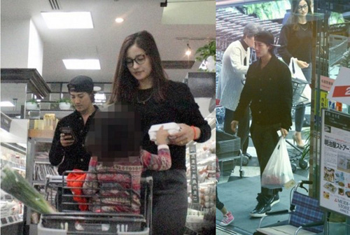 赤西仁曾被拍到带妻女逛超市