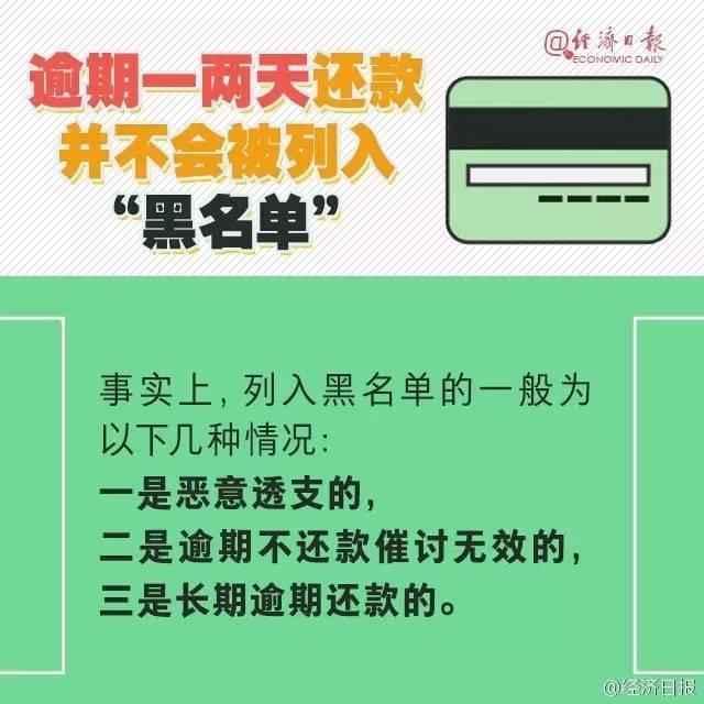 征信管理局负责人表示，对于信用卡，逾期多少天会构成违约、构成不良记录，主要由各发卡行自行设定。对有宽限期的银行，信用卡持卡人在每月还款日之后的宽限期内还款，信用记录可不被银行报送至征信系统。但没有宽限期政策的银行，还款日不还款就会记为逾期。对持卡人来说，应详询相关银行，准确了解并谨慎使用宽限期，避免产生逾期记录。