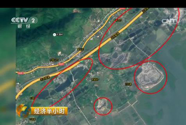 广西合浦海岸线挖出近百矿坑,企业违法政府掩盖欺骗中央督查图片
