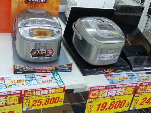 资料图：在日本售卖的电饭煲很多都是中国制造