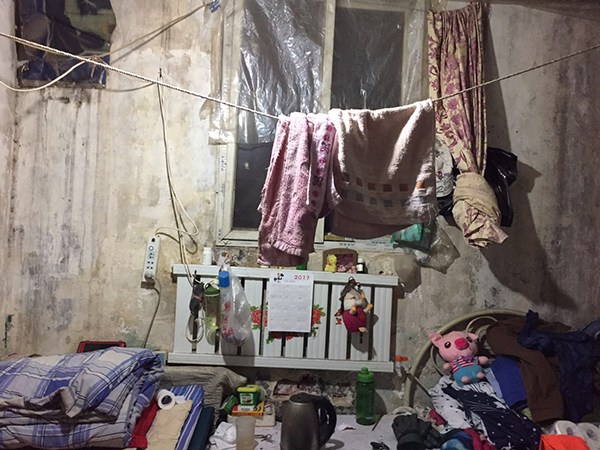 张艳清和他父亲租住的房屋。