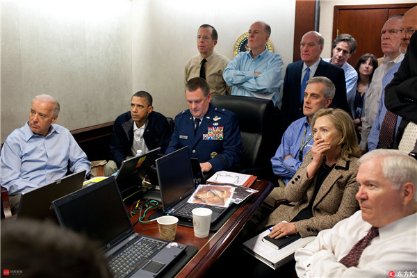 2011年5月奥巴马宣布美国在一次行动中击毙了‘基地’头目本·拉登。