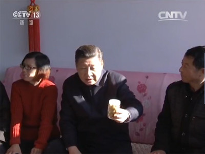 习近平:现在有一个粮食综合直补,这个有2500块钱,这么高。还有一个退耕还林的补贴也有吧,306块。还有一个草原奖补贴。