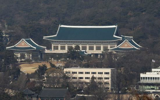 2017年2月3日在韩国首尔拍摄的青瓦台总统府。（新华/美联）