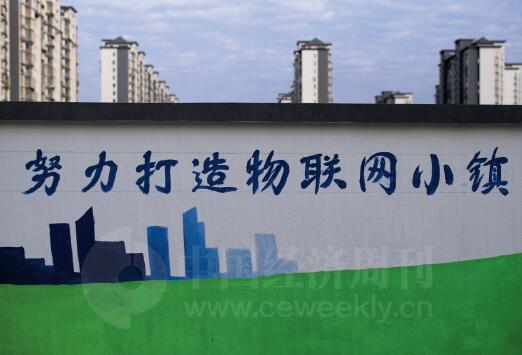 “努力打造物联网小镇”的标语在拆迁区随处可见,不过绝大部分村民并不明白“物联网”是什么。