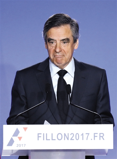 法国共和党总统候选人、前总理弗朗索瓦·菲永
