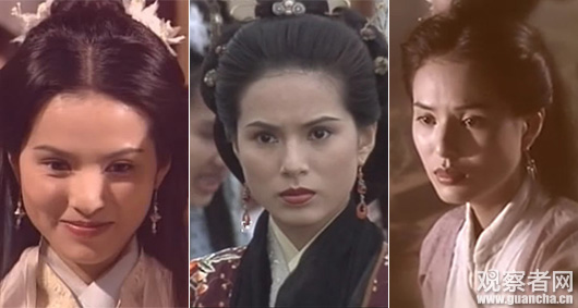 "的李若彤,也曾在97版《天龙八部》中,一人分饰三角:王语嫣,王夫人