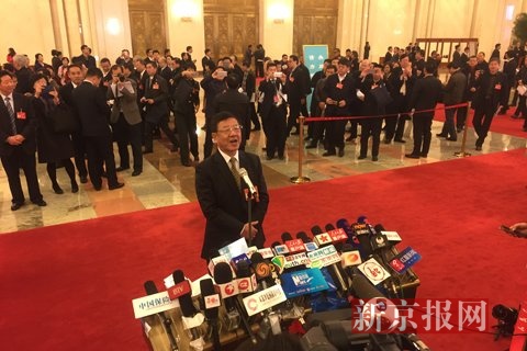 国家林业局局长张建龙。新京报记者 薛珺 摄