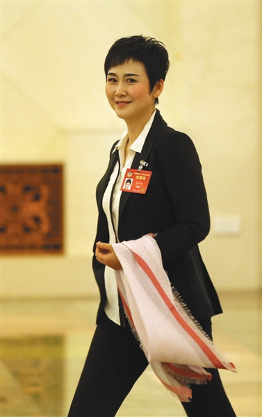 全国政协委员、中国大唐集团公司副总经理李小琳表示,履职十年,她的提案主要集中在电力和能源领域,以及与之紧密相连的生态环境领域。新京报记者 侯少卿 摄