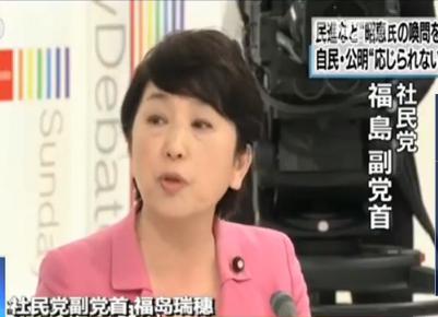 社民党副党首 福岛瑞穗:笼池泰典在听证会上表明购地事件有政治因素起作用,安倍首相也面临着是否滥用职权的问题,政治权力私有化这一问题非常重大,必须追查到底!