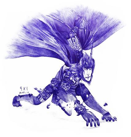 当记者第一眼看到瞿贤亮时,他正在信阳师院美术学院一楼展厅内忙着自己的画展。展厅内的作品都被一个个相框所包裹,不仔细看根本看不出来是圆珠笔画出来的。