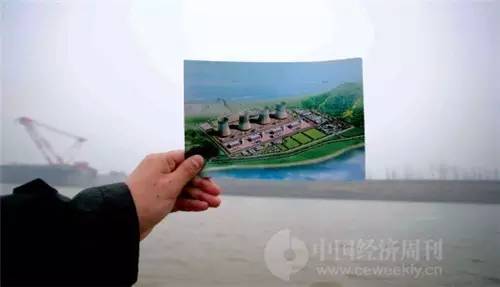 照片所示地就是拟建的彭泽核电厂,2012年之后一直停工,其间每当传出要重启的消息均引来社会的广泛关注。
