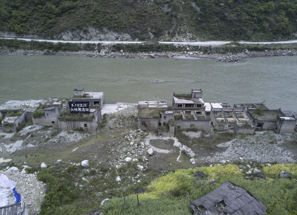 5·12汶川地震遗址。 视觉中国 图