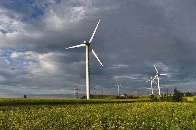 山西省右玉县小五台风力发电场一架架风车正源源不断输出“绿色电能”（7月24日摄）。 新华社记者詹彦摄