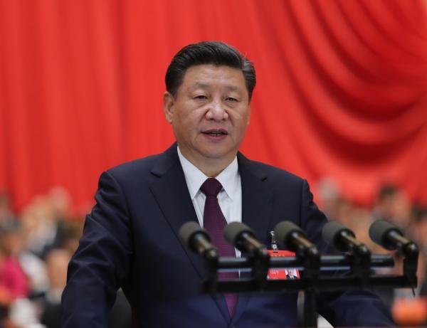 10月18日，中国共产党第十九次全国代表大会在北京人民大会堂隆重开幕。习近平代表第十八届中央委员会向大会作报告。 新华社 图