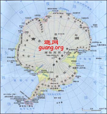 世界地图南极点俯视图图片
