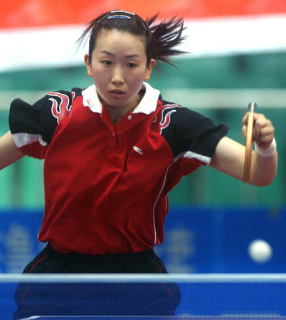 女乒乓球运动员李楠图片