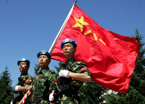 中国第三批赴利比里亚维和部队整装待发(组图)