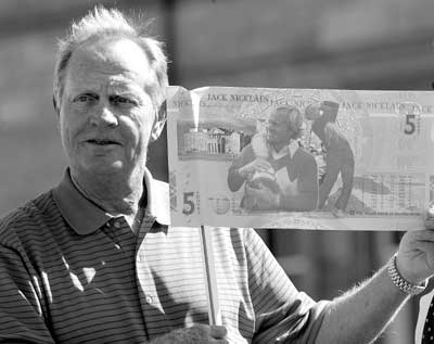 高球最伟大选手登上钞票 苏格兰皇家银行发行