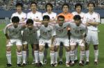 图文：中国男足2-2日本 中国男足出场阵容合影