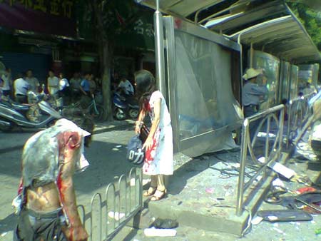 厦门BRT爆炸事件图片