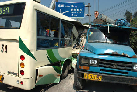 福州公交事故图片