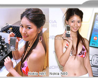 美女展示诺基亚N80