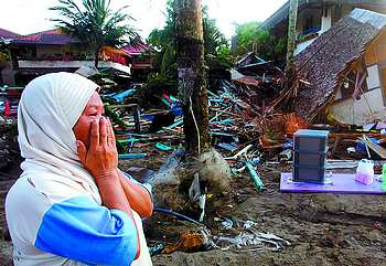 印尼海啸土族图片
