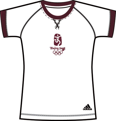 图文:奥运产品官方标志系列 女子短袖T恤