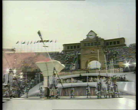 图文：经典镜头回眸 1992巴塞罗那奥运会开幕式