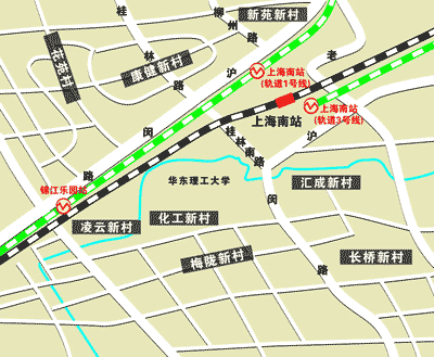 上海南站位置图图片