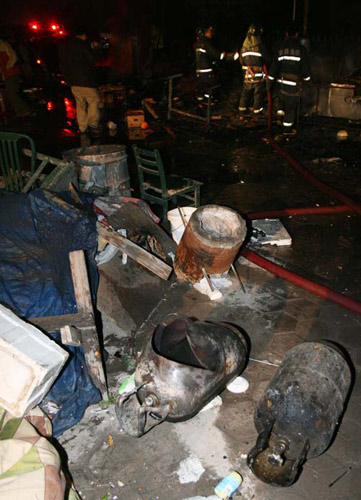 西安煤气罐爆炸事件图片