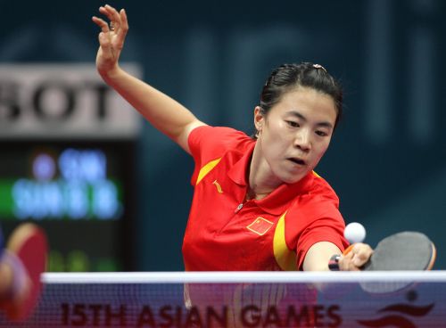 多哈中国军团 多哈亚运会中国乒乓球 中国乒乓球图片 女子乒乓球团体