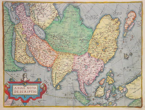 亚洲地图高清图ppt模板图片