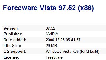 Vista,Forceware