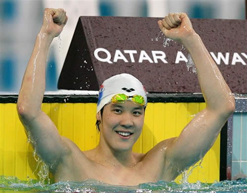 为韩国夺奥运游泳第一金 朴泰恒瞄准08欲创历史