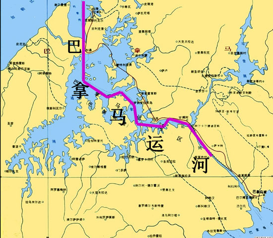 巴拿马运河地图地理图片