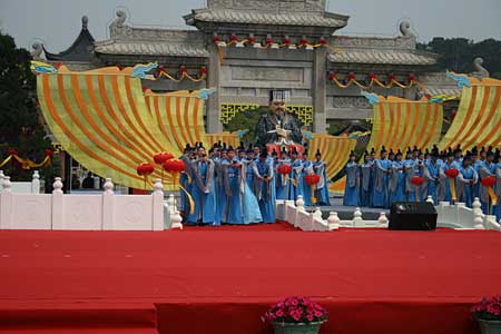 大型祭祀乐舞《至德名邦》表演