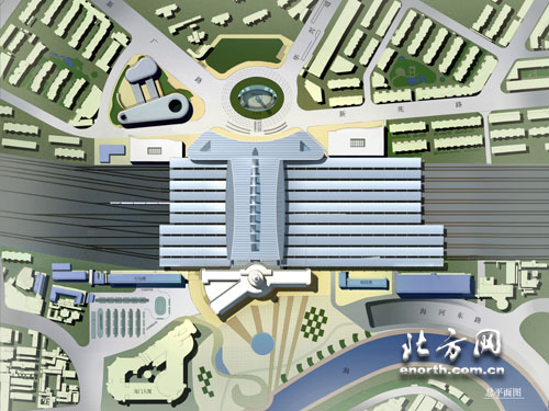 天津站总体平面图