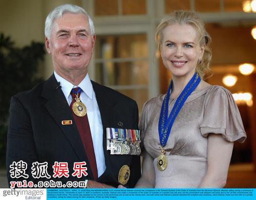 妮可获澳洲最高级别荣誉勋章
