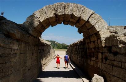 古代奥运会奥林匹亚运动场入口