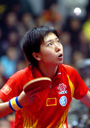 图文：世乒赛中国队全体队员 女5号种子李晓霞