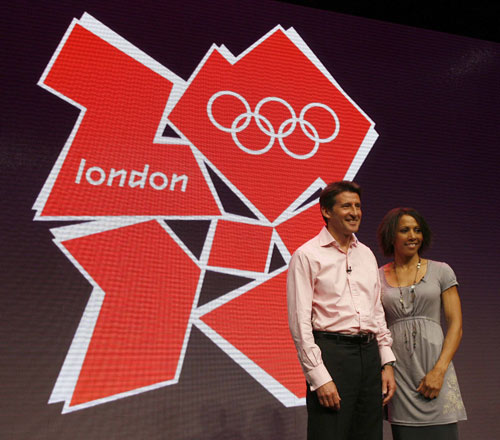 图文：2012奥运会徽宣布塞巴斯蒂安科与霍姆斯