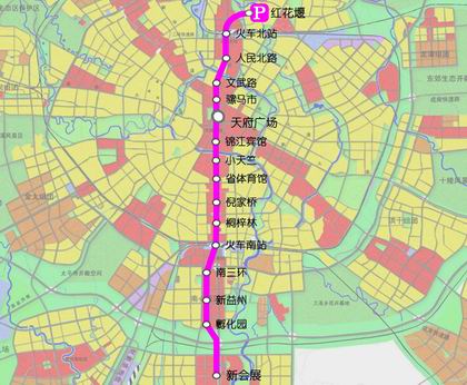 成都地铁21号线高清图图片