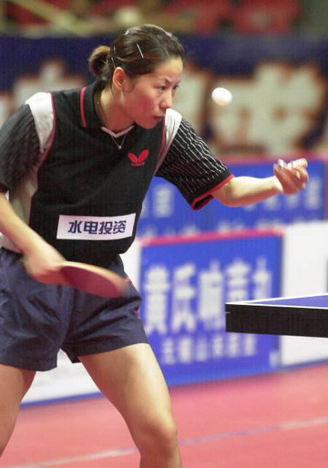 64米   体重:53公斤   项目:乒乓球   李菊7岁开始练乒乓球,1986年进