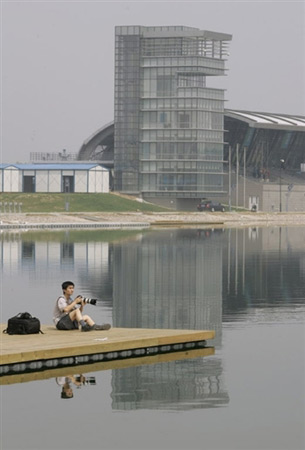 图片：顺义奥林匹克水上公园完工 皮划艇静水区